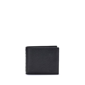 Valentino Garavani Black Calf Leather Bos Taurus Wallet