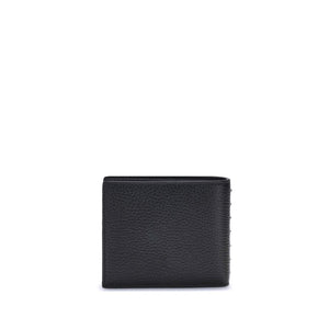 Valentino Garavani Black Calf Leather Bos Taurus Wallet