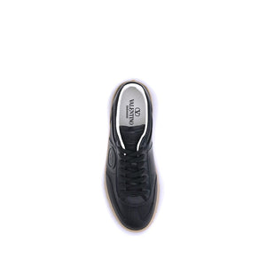 Valentino Garavani Black Rubber Low Top Sneakers