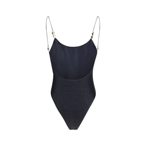 Oséree Black Polyamide One-Piece Swimsuit