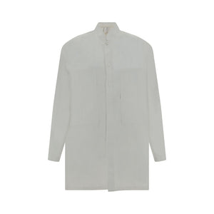 Mordecai White Cotton Pattern Shirt