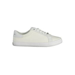 Calvin Klein White Cotton Sneaker