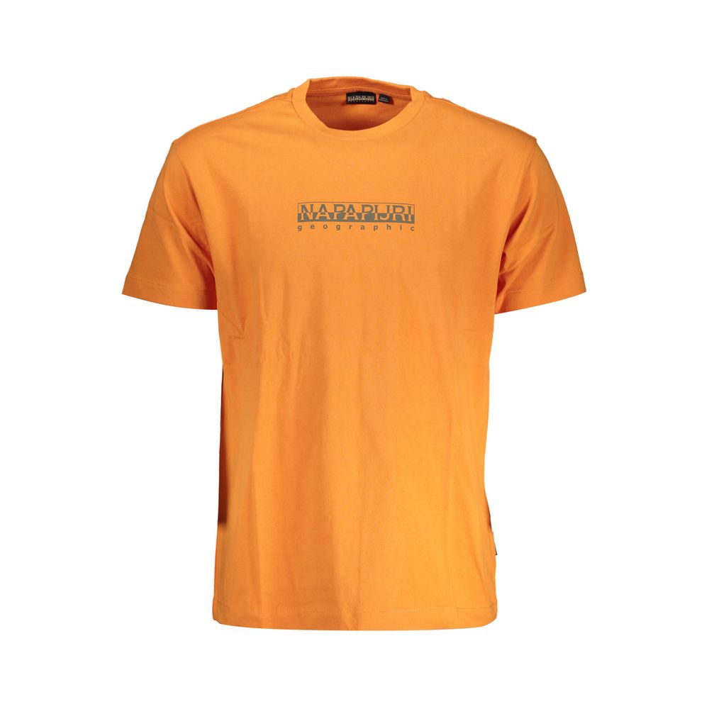 Napapijri Arancione Cotton Men T-Shirt