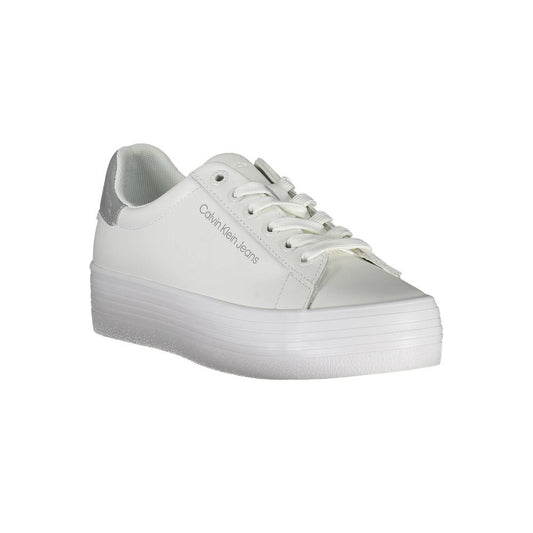 Calvin Klein Bianco Leather Women Sneaker
