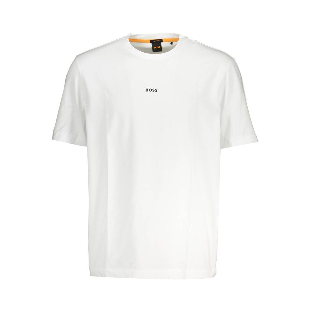 Hugo Boss White Organic Cotton Men T-Shirt