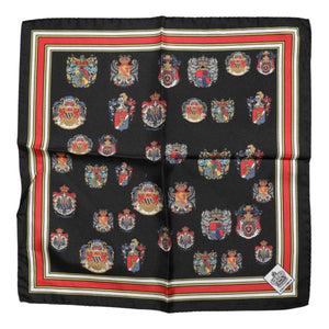 Dolce & Gabbana Multicolor Silk Square Men Foulard Scarf