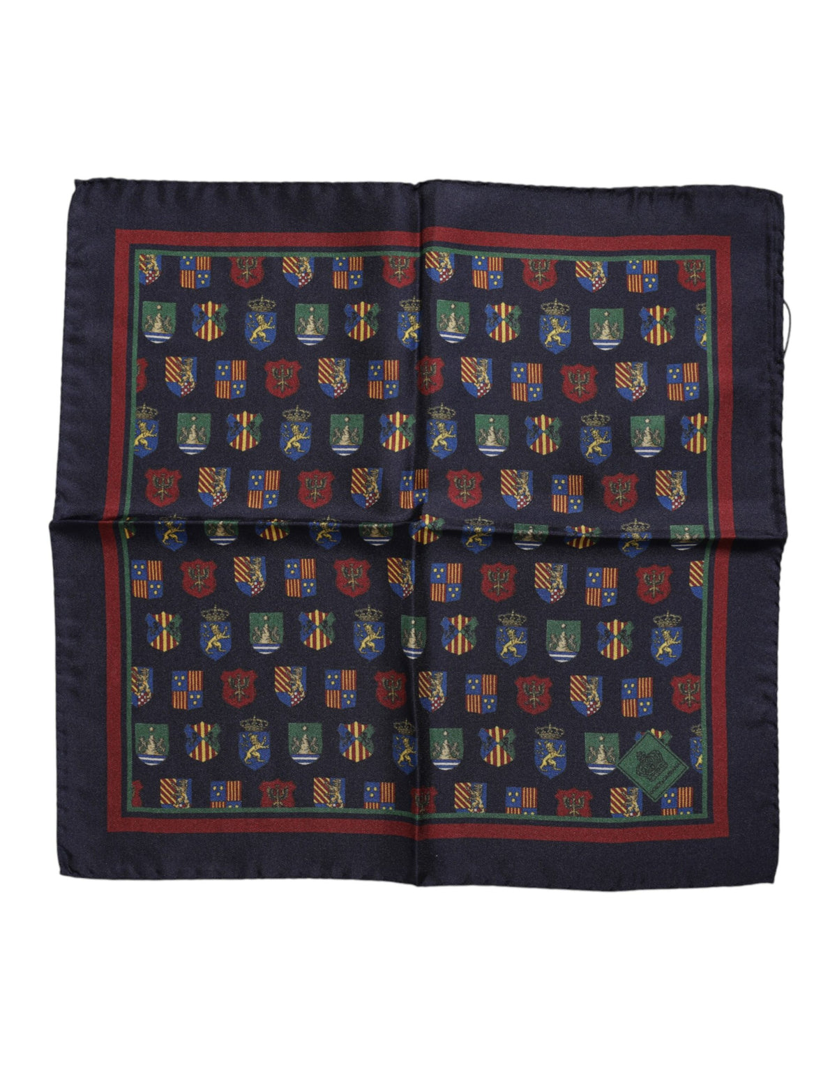 Dolce & Gabbana Multicolor Medals Square Foulard Scarf