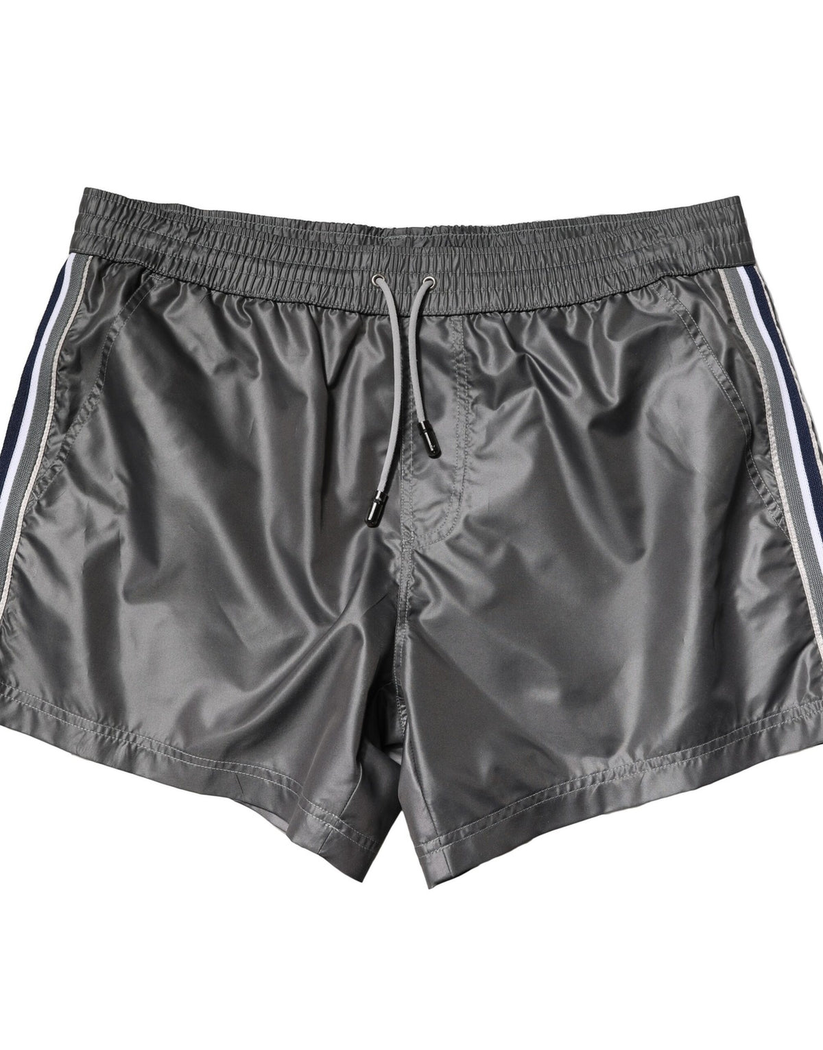 Dolce & Gabbana Gray Polyester Mid Waist Casual Bermuda Shorts