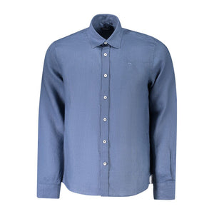 North Sails Blu Lino Men Shirt