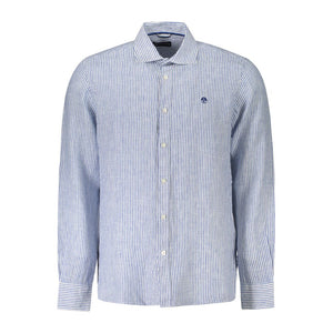 North Sails Blu Linen Men Shirt