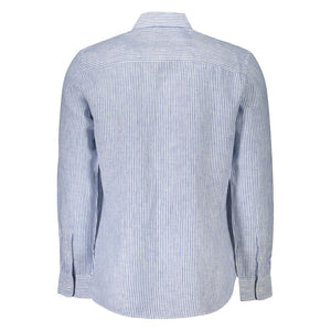 North Sails Blu Linen Men Shirt