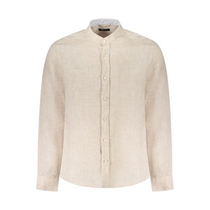 North Sails Beige Linen Men Shirt