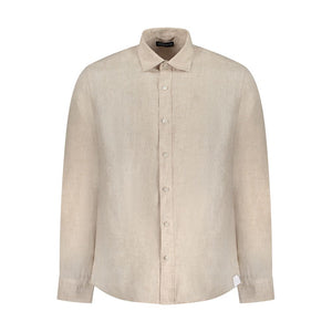 North Sails Beige Linen Men Shirt
