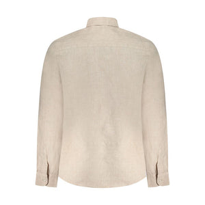 North Sails Beige Linen Men Shirt