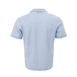 Gran Sasso Blue Linen And Cotton Shortsleeve Shirt
