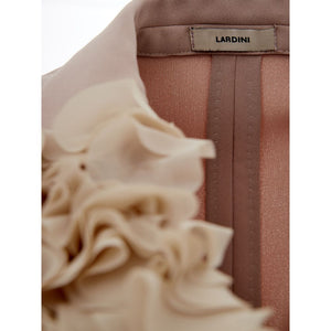 Lardini Gray Polyester Coat