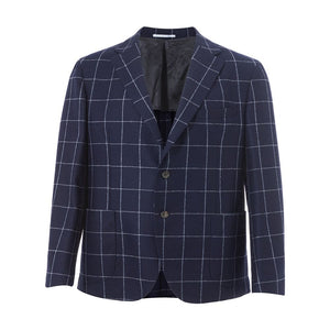 Malo Blue Wool Blazer