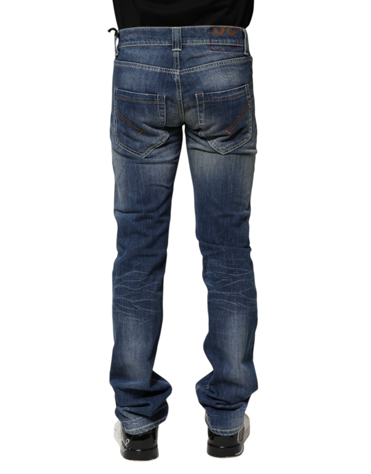 Dondup Blue Washed Skinny Fit Casual Men Denim Jeans
