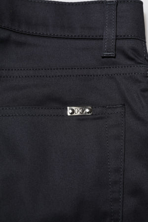 Dolce & Gabbana Black Cotton Skinny Mid Waist Pants