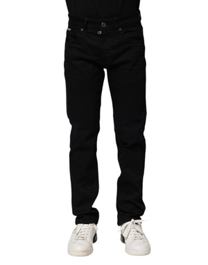 Dolce & Gabbana Black Cotton Skinny Denim Jeans