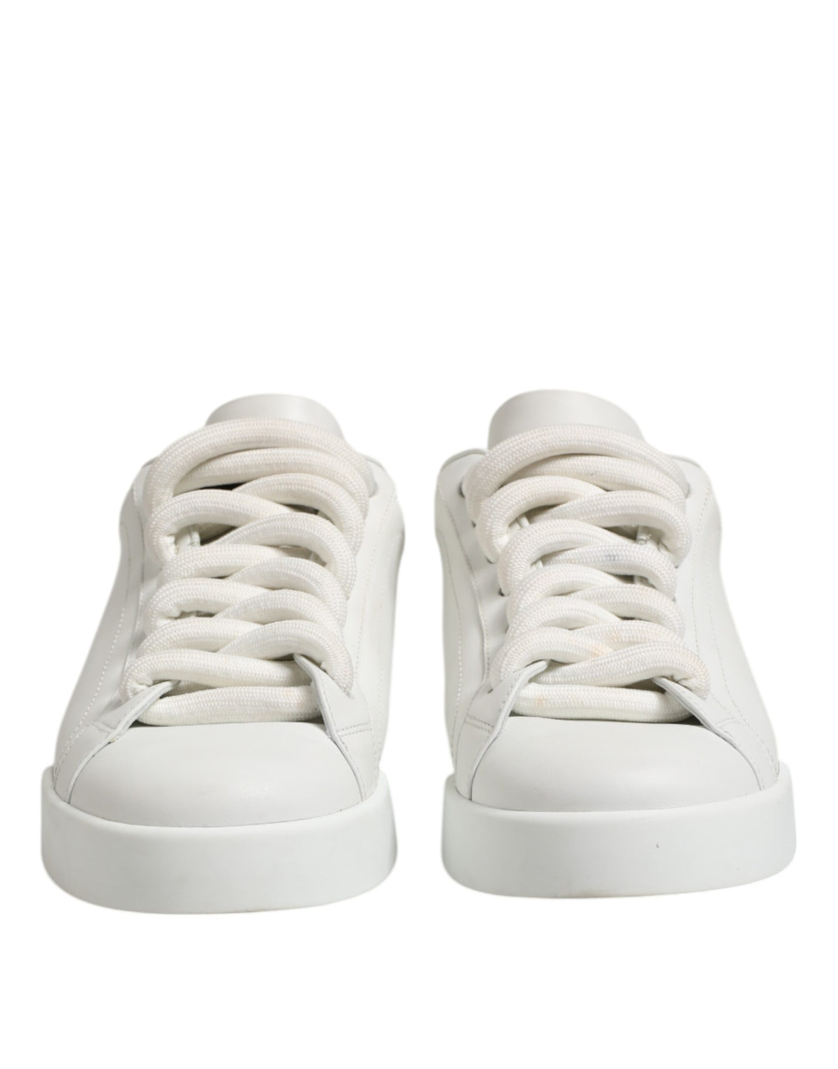 Dolce & Gabbana White Logo Lace Up Low Top Men Sneakers Shoes