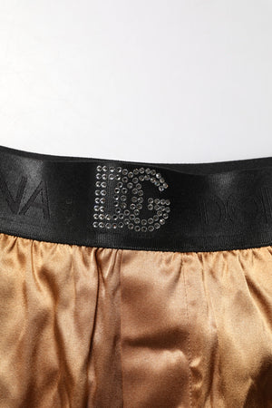 Dolce & Gabbana Beige Men Regular Boxer Eye Mask Set Underwear