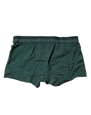 Dolce & Gabbana Green Cotton Regular Men Boxer Brief Underwear