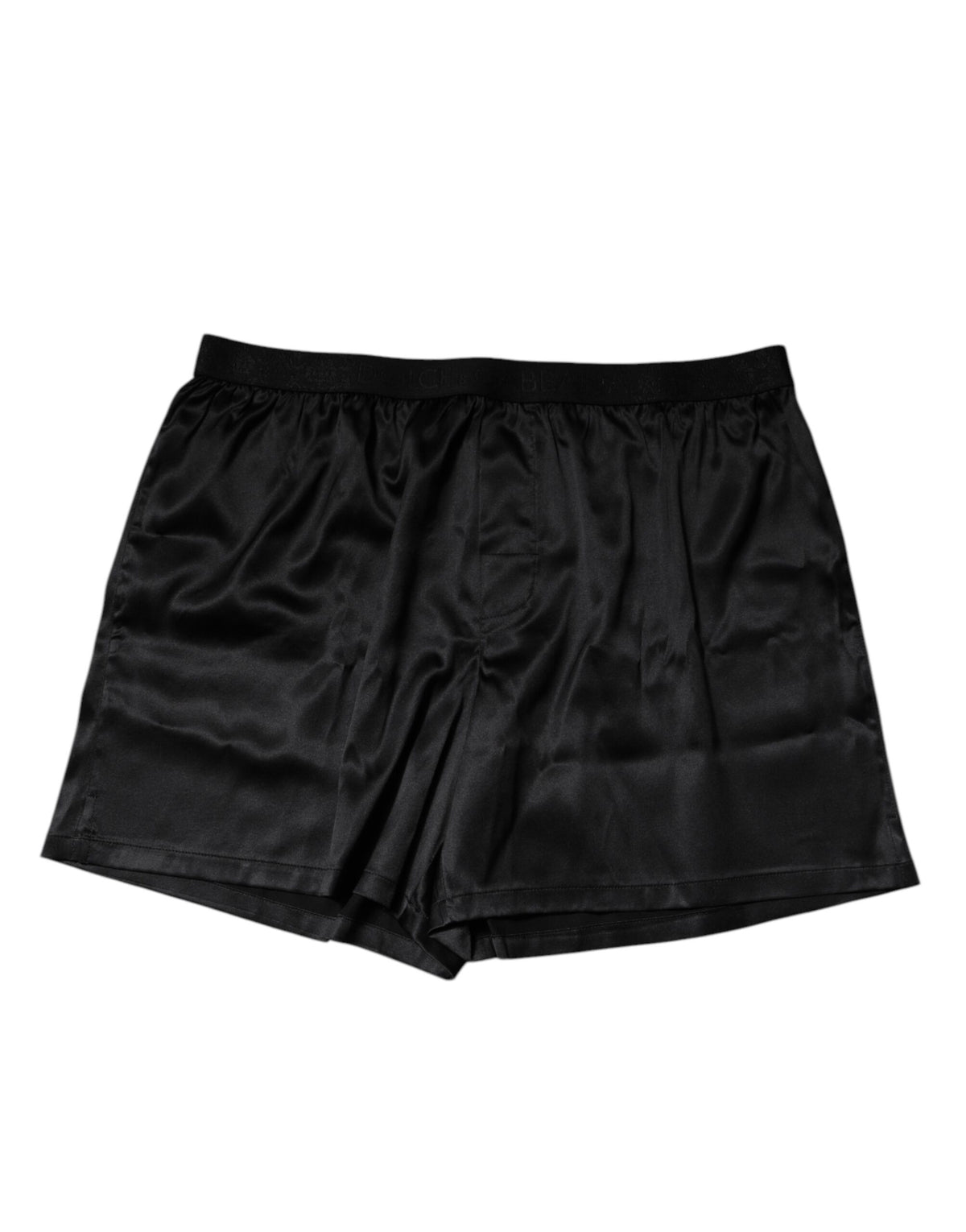 Dolce & Gabbana Black Silk Regular Men Boxer Shorts Underwear