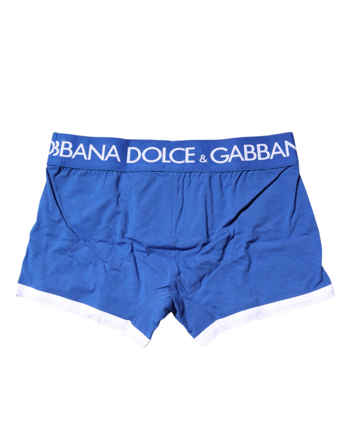 Dolce & Gabbana Blue Logo Waist Regular Boxer Brief Underwear