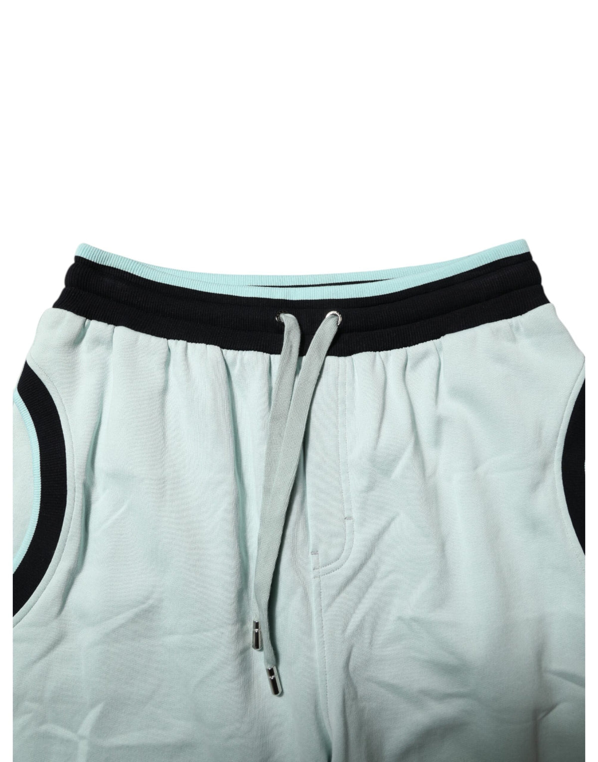 Dolce & Gabbana Light Green Cotton Men Jogger Sweatpants Pants