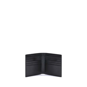 Alexander McQueen Black Calf Leather Bos Taurus Wallet
