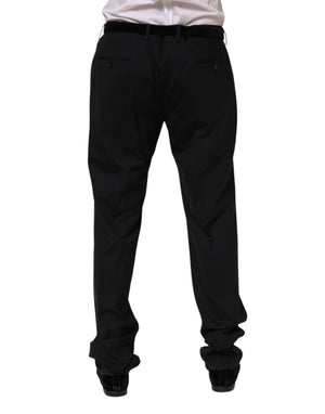 Dolce & Gabbana Black Wool Formal Dress Pants