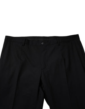 Dolce & Gabbana Black Wool Formal Dress Pants