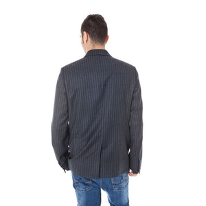 Calvin Klein Gray Wool Men Jacket