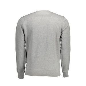North Sails Gray Cotton Men Sweater