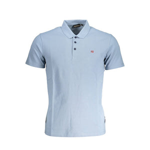 Napapijri Azzurro Cotton Men Polo Shirt