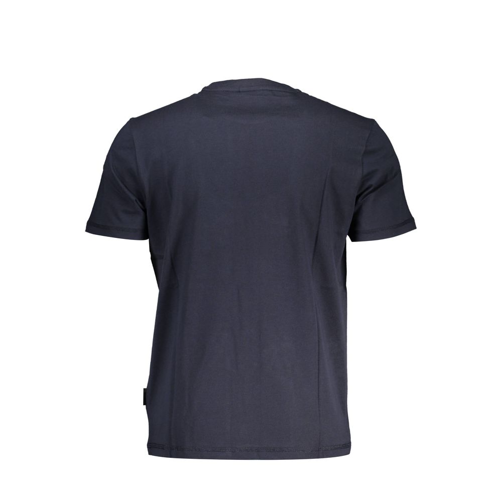 Napapijri Blu Cotton Men T-Shirt