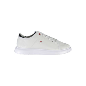 Tommy Hilfiger White Polyester Men Sneaker
