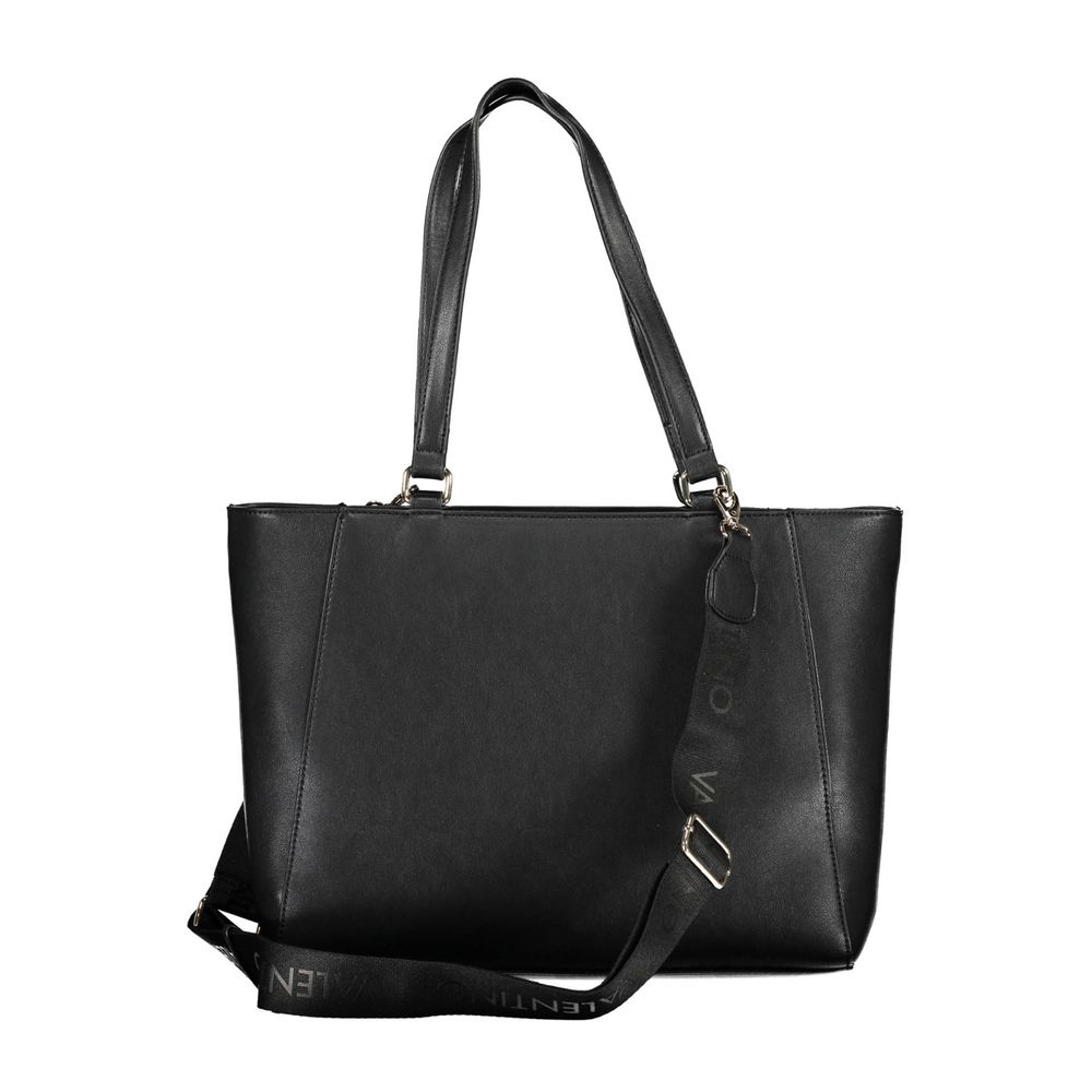 Mario Valentino Black Polyurethane Women Handbag