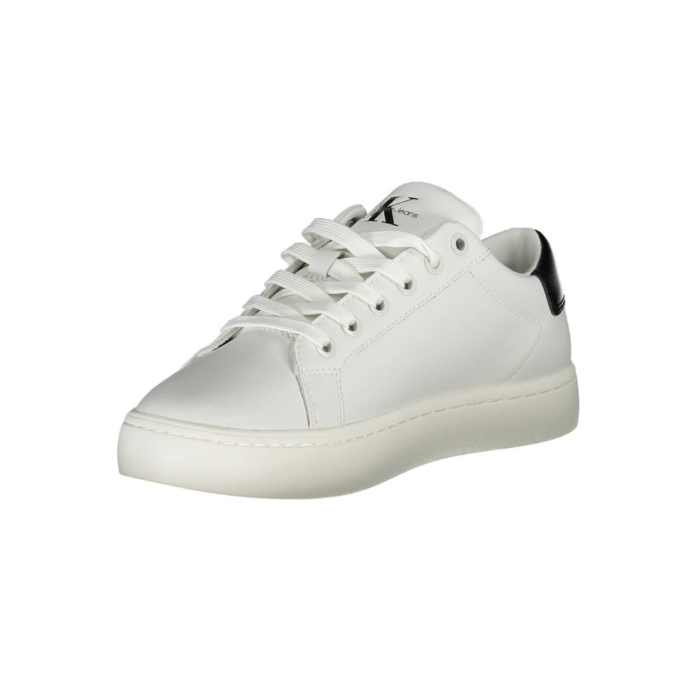 Calvin Klein White Leather Women's Sneaker