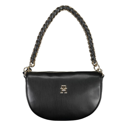 Tommy Hilfiger Black Polyurethane Women Handbag