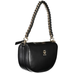 Tommy Hilfiger Black Polyurethane Women Handbag