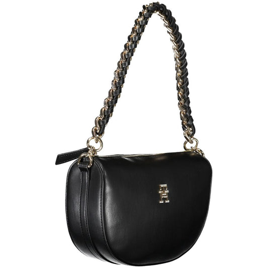 Tommy Hilfiger Black Polyurethane Women Handbag