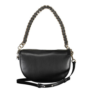Tommy Hilfiger Black Polyurethane Women Handbag