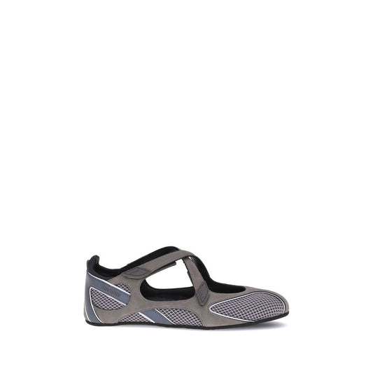 The Attico Gray Polyethylene Ballet Flats