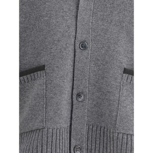 Thom Browne Gray Merino Wool Cardigan