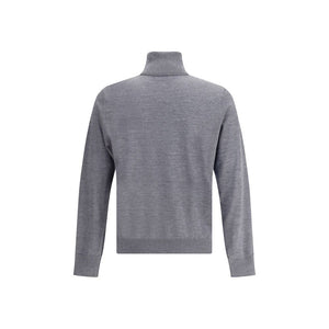 Dsquared² Gray Fleece Wool Turtleneck