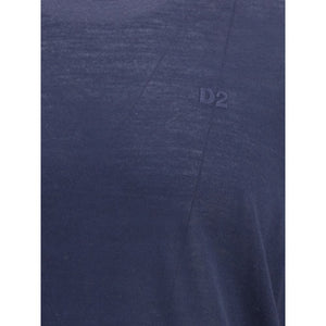 Dsquared² Blue Fleece Wool Sweatshirt