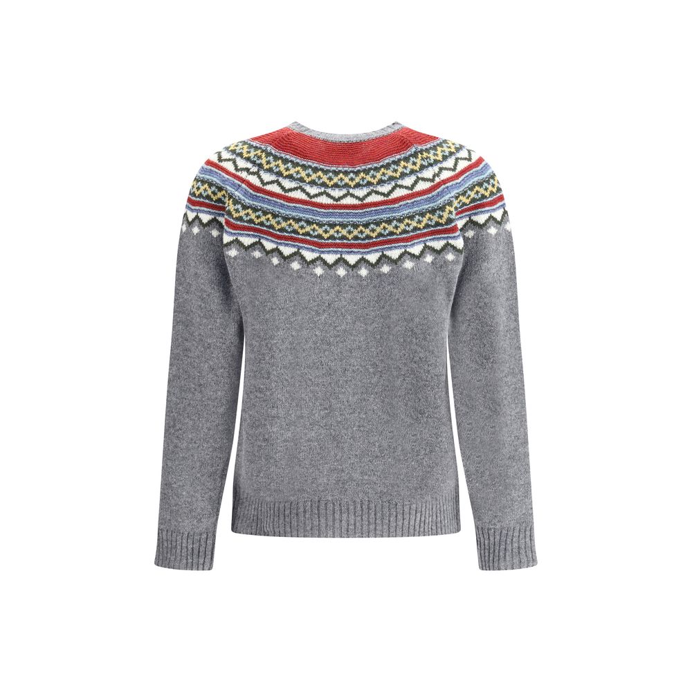 Dsquared² Gray Fleece Wool Sweatshirt