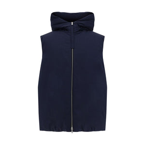 Jil Sander Blue Polyester Sleveless Jacket
